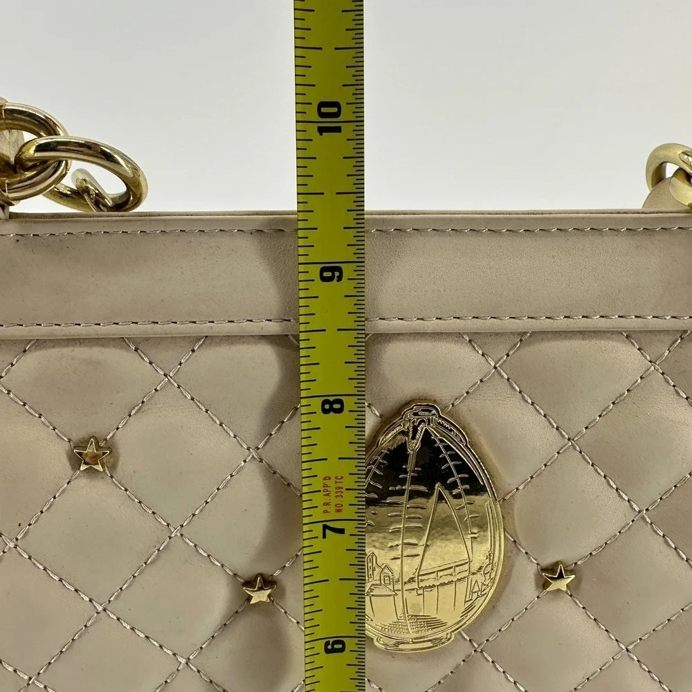 Loungefly Harry Potter Golden Egg Quilted Cream Satchel Crossbody Bag
